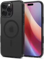 Apple ACS08514 Spigen ultra hybrid t magfit  iphone 16 pro tok, magsafe, frost black, fekete kép