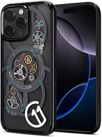 Apple ACS09193 Spigen c11 series chronos edition magfit  iphone 16 pro tok, magsafe, fekete kép