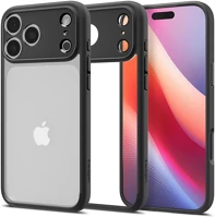Apple ACS10279 Spigen ultra hybrid iphone 17 pro max tok, matte black, fekete kép