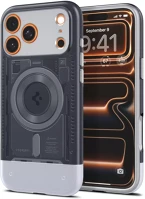 Apple ACS10293 Spigen classic c1 magfit  iphone 17 pro max tok, magsafe, graphite, szürke kép