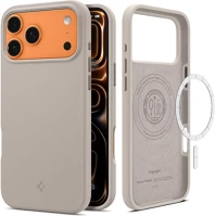 Apple ACS10337 Spigen silicone fit magfit  iphone 17 pro tok, magsafe, stone, szürke kép