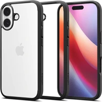 Apple ACS10377 Spigen ultra hybrid iphone 17 tok, matte black, fekete kép