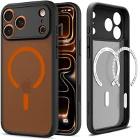 Apple ACS10483 iphone 17 pro tok, magsafe, frost black/orange, fekete-narancs kép