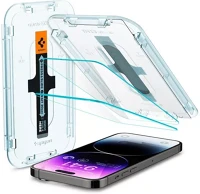 Apple AGL05202 iphone 14 pro max tempered kijelzővédő fólia felhelyező kerettel (2db) kép