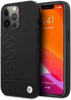 Apple BMHMP14XSLLBK Bmw signature logo imprint magsafe  iphone 14 pro max hátlap tok, fekete kép
