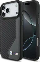 Apple BMHMP17L25PCCSCAK Bmw m carbon logo  iphone 17 pro magsafe hátlap tok, antracit szürke kép
