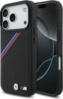 Apple BMHMP17L25PCSPEK Bmw m tricolor metal logo  iphone 17 pro magsafe hátlap tok, fekete kép
