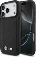 Apple BMHMP17L25PSECHK Bmw m quilted logo iphone 17 pro magsafe hátlap tok, fekete kép