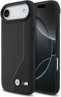 Apple BMHMP17M25PCCSCKR Bmw m carbon tricolor line iphone air (2025) magsafe hátlap tok, fekete kép