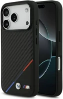 Apple BMHMP17X23PUDTK Bmw m carbon tricolor line iphone 17 pro max magsafe hátlap tok, fekete kép