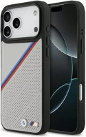 Apple BMHMP17X25PCSPEG Bmw m tricolor metal logo iphone 17 pro max magsafe hátlap tok, szürke kép