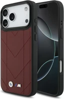 Apple BMHMP17X25PSECHR Bmw m quilted logo  iphone 17 pro max magsafe hátlap tok, piros kép