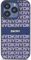 Apple DKHCP14LPRTHSLB Dkny pu leather repeat pattern tonal stripe  iphone 14 pro hátlap tok, kék kép