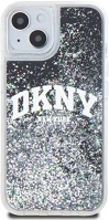 Apple DKHCP14SLBNAEK Dkny liquid glitter arch logo iphone 14 hátlap tok, fekete kép