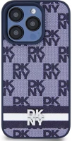 Apple DKHCP15LPCPTSSB Dkny pu leather checkered pattern and stripe  iphone 15 pro tok, kék kép