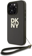 Apple DKHCP16LPBSWSA Dkny pu leather stack logo iphone 16 pro tok csuklópánttal, zöld kép