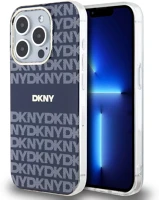 Apple DKHMP13XHRHSEB Dkny pu leather repeat pattern tonal stripe iphone 13 pro max tok, kék kép