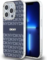 Apple DKHMP14XHRHSEB Dkny pu leather repeat pattern tonal stripe iphone 14 pro max tok, kék kép