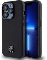 Apple DKHMP14XPSMCSLK Dkny pu leather stack logo iphone 14 pro max magsafe tok, fekete kép