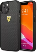Apple FEHCP13SFCABK Ferrari on track real carbon iphone 13 mini karbon hátlap tok, fekete kép