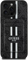 Apple GUBPHCP16XP4RPSK Guess 4g stripes iphone 16 pro max magsafe hátlap tok kártyatartóval kép