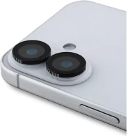 Apple GUCL162SAGK Guess metal iphone 16/16 plus kameravédő fólia, fekete kép