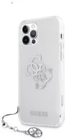 Apple GUHCP12LKS4GSI Guess tpu big 4g silver logo  iphone 12 pro max hátlap tok, átlátszó kép
