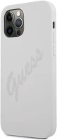 Apple GUHCP12LLSVSCR Guess silicone vintage  iphone 12 pro max hátlap tok, fehér kép
