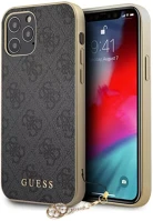 Apple GUHCP12MGF4GGR Guess 4g charms iphone 12/12 pro hátlap tok, szürke kép