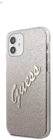 Apple GUHCP12SPCUGLSGO Guess pc/tpu vintage  iphone 12 mini hátlap tok, átmenetes arany kép