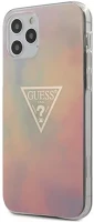 Apple GUHCP12SPCUMCGG01 Guess pc/tpu gold triangle  iphone 12 mini hátlap tok, rózsaszín kép