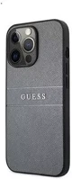 Apple GUHCP13LPSASBGR Guess pu saffiano  iphone 13 pro bőr hátlap tok, szürke kép