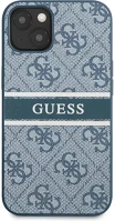 Apple GUHCP13S4GDBL Guess pu 4g printed stripe  iphone 13 mini hátlap tok, kék kép