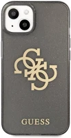 Apple GUHCP13SPCUGL4GBK Guess tpu big 4g full glitter  iphone 13 mini hátlap tok, fekete kép