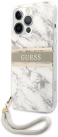 Apple GUHCP13XKMABGR Guess tpu marble stripe  iphone 13 pro max hátlap tok, szürke kép