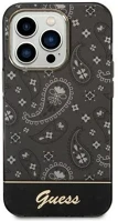 Apple GUHCP14LHGBNHK Guess bandana paisley iphone 14 pro hátlap tok, fekete kép