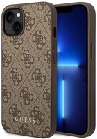 Apple GUHCP14MG4GFBR Guess 4g metal gold  iphone 14 plus hátlap tok, barna kép