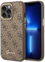 Apple GUHCP14XHG4SHW Guess 4g vintage gold  iphone 14 pro max hátlap tok, barna kép