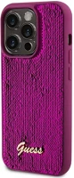 Apple GUHCP14XPSFDGSF Guess sequin script logo iphone 14 pro max tok, magenta kép
