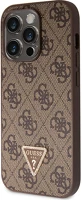 Apple GUHCP15LP4TDPW Guess 4g strass triangle metal logo tok, iphone 15 pro, barna kép