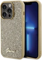 Apple GUHCP15LPMSDGSD Guess disco metal script iphone 15 pro hátlap tok, arany kép
