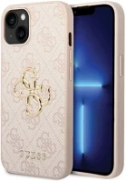 Apple GUHCP15S4GMGPI Guess 4g big metal logo iphone 15 hátlap tok, rózsaszín kép