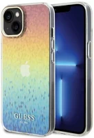 Apple GUHCP15SHDECMI Guess iml faceted mirror disco iridescent  iphone 15 hátlap tok, színes kép
