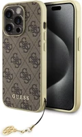 Apple GUHCP15XGF4GBR Guess 4g charms collection iphone 15 pro max kemény hátlap tok, barna kép