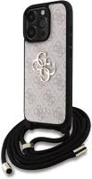 Apple GUHCP15XP4GMGCRP Guess pu 4g metal logo crossbody strap iphone 15 pro max hátlap tok kép