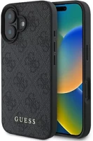 Apple GUHCP16MG4GFGR Guess 4g classic iphone 16 plus hátlap tok, fekete/barna kép
