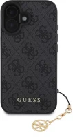 Apple GUHCP16MGF4GCK Guess 4g charm  iphone 16 plus tone on tone hátlap tok, szürke kép