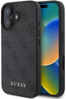 Apple GUHCP16SG4GFGR Guess 4g classic iphone 16 hátlap tok, fekete/barna kép