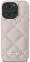 Apple GUHCP16SPSQSQSP Guess quiled metal logo iphone 16 kemény hátlap tok, rózsaszín kép