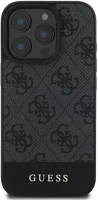Apple GUHCP16XG4GLGR Guess 4g bottom stripe  iphone 16 pro max hátlap tok, szürke kép